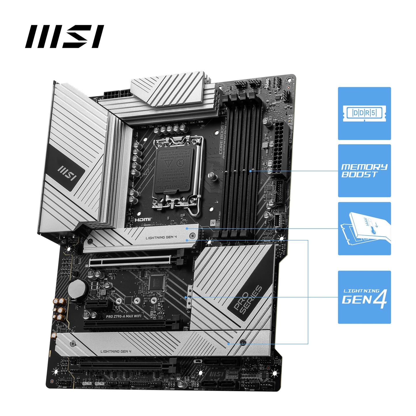 MSI PRO Z790-A MAX WiFi ProSeries Motherboard