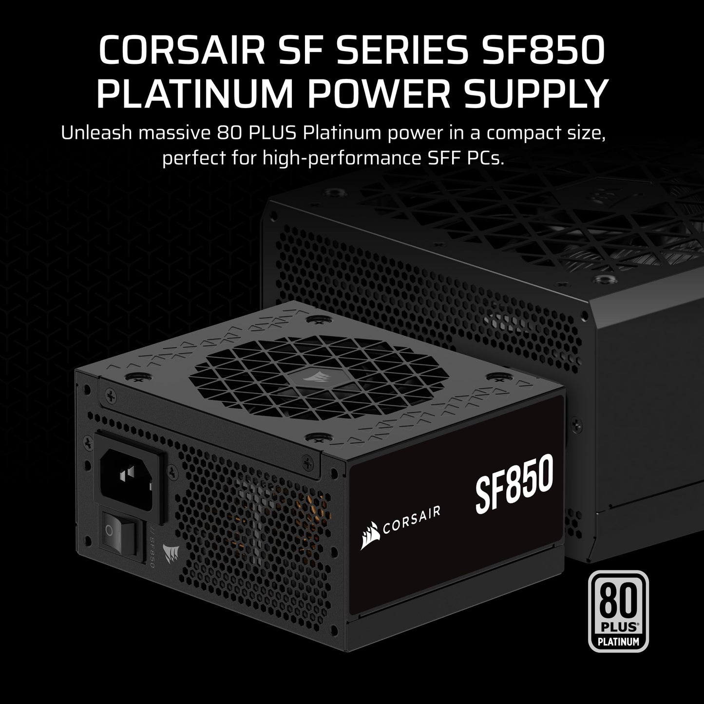 CORSAIR SF850 (2024) Fully Modular Low Noise 80 PLUS Platinum ATX Power Supply