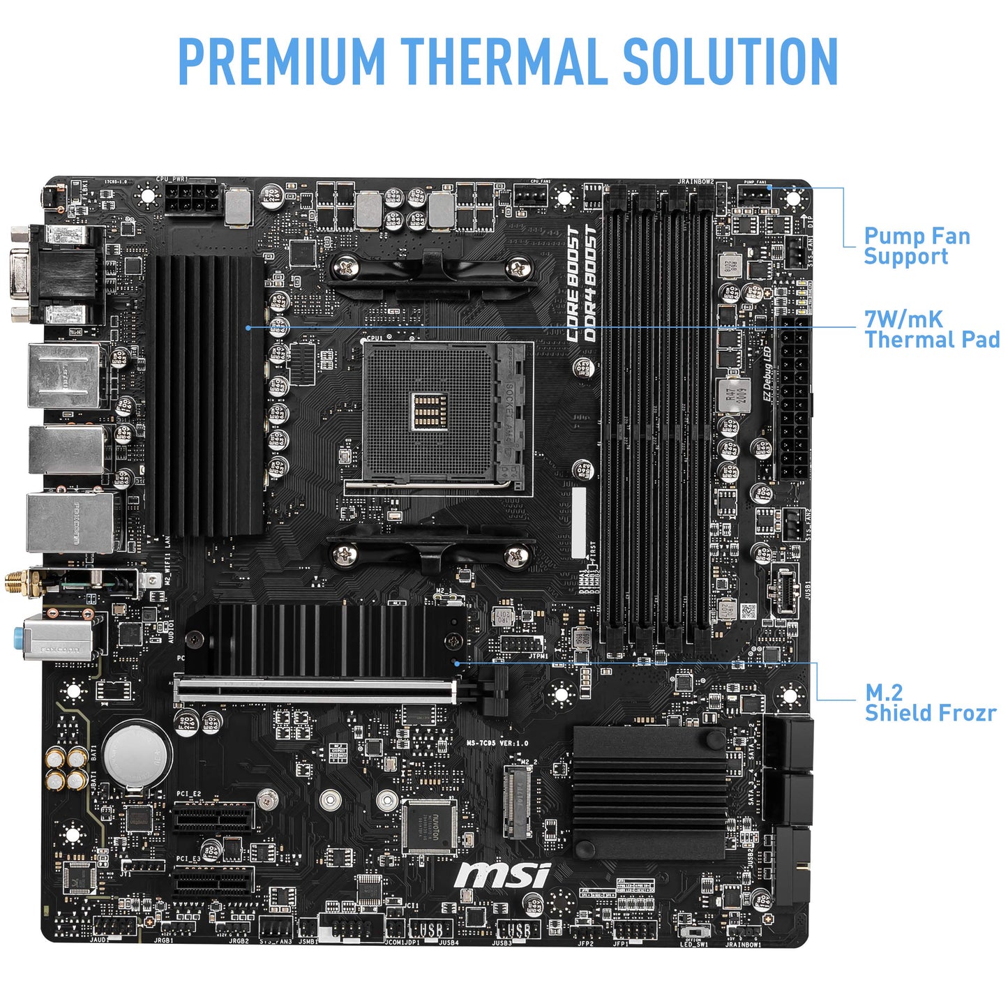 MSI B550M PRO-VDH WiFi ProSeries Motherboard