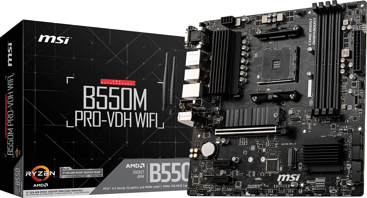 MSI B550M PRO-VDH WiFi ProSeries Motherboard